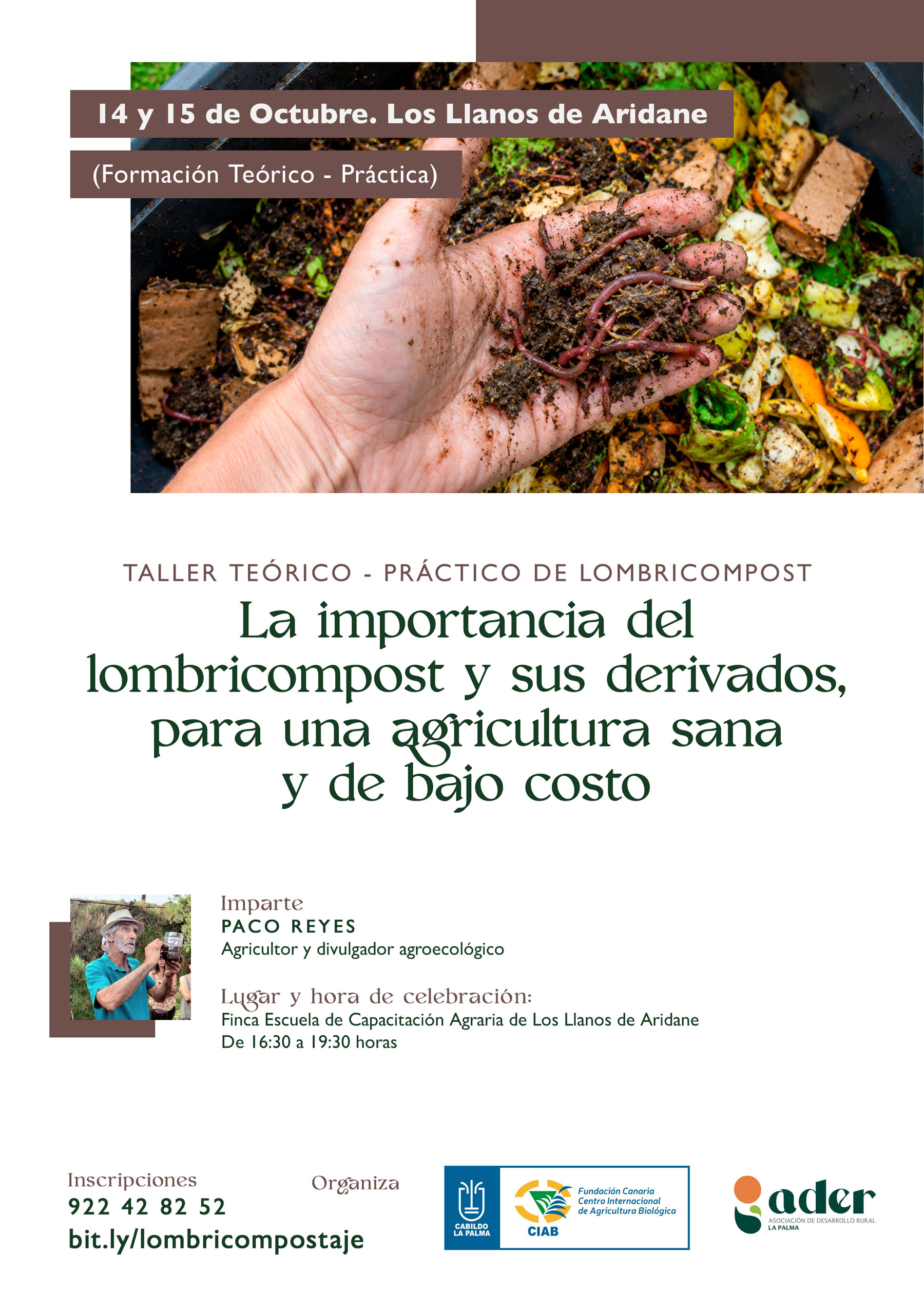Taller Teórico-Práctico de Lombricompostaje en Los Llanos de Aridane